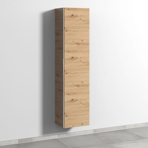 Sanipa 3way Hochschrank mit 1 Tür, Eiche Natural-Touch BR11185