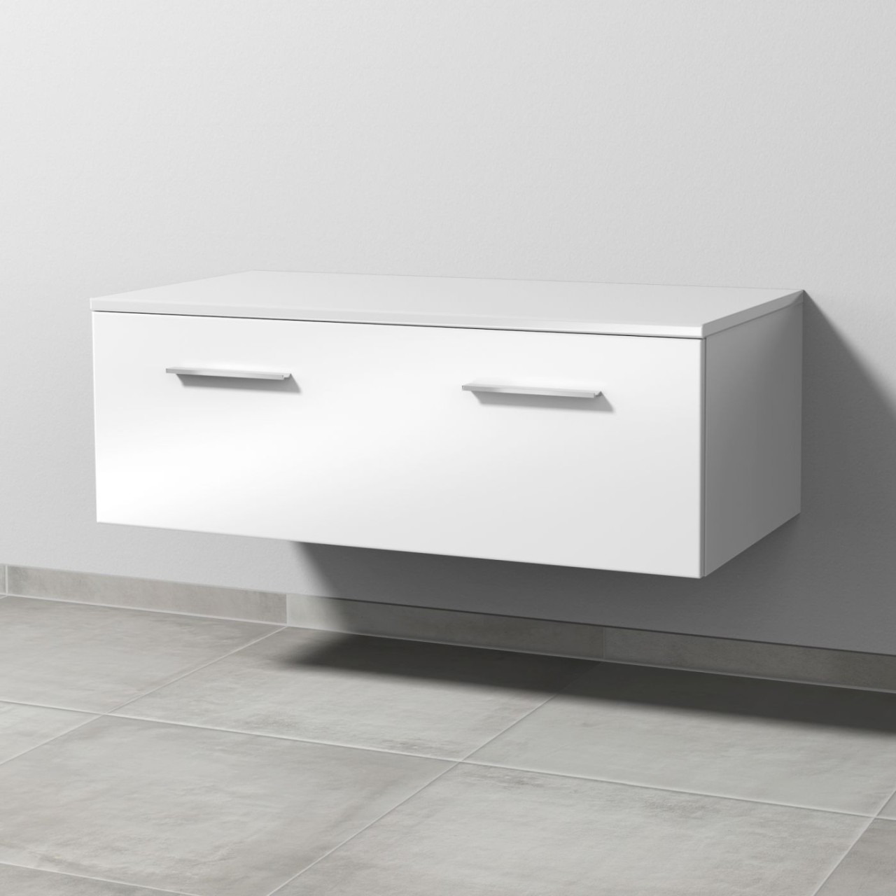 Sanipa Anbau-/Solitärschrank mit Auszug 2morrow (G2236) 340x1000x520 Weiß-Glanz, G223678 G223678 Image