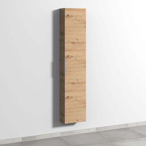 Sanipa 3way Hochschrank mit 1 Tür, Eiche Natural-Touch UM16385