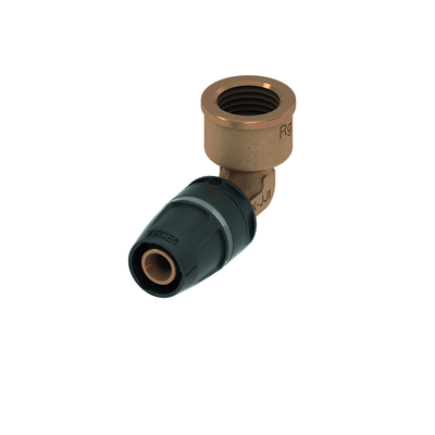 "Tece logo-Push Winkelübergangsmuffe Dim. 32 x Rp 1", Rotguss/Si-Bronze, 8713206 8713206" Image