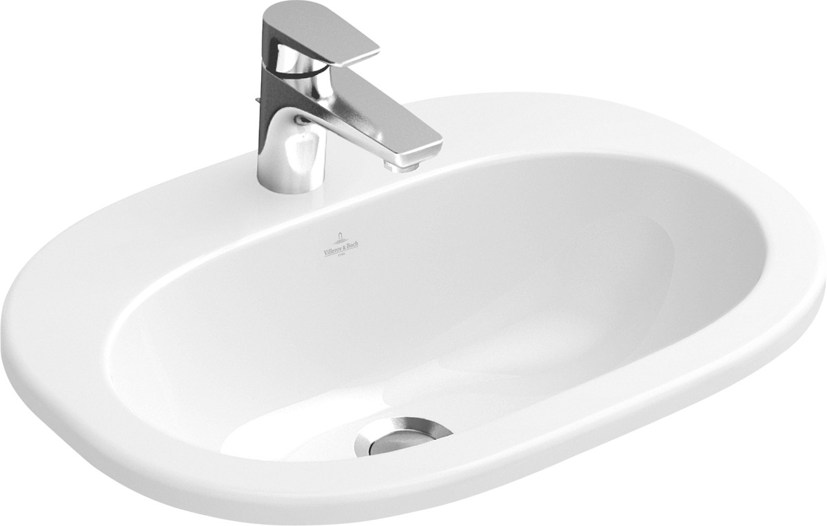 Villeroy & Boch Einbauwaschtisch O.novo, 41615701, B: 560, T: 405 mm, Weiß Alpin 41615701 Image