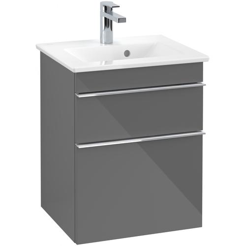 Villeroy & Boch Waschtischunterschrank Venticello A92201FP, B:466, H:590, T:426mm, Glossy Grey A92201FP