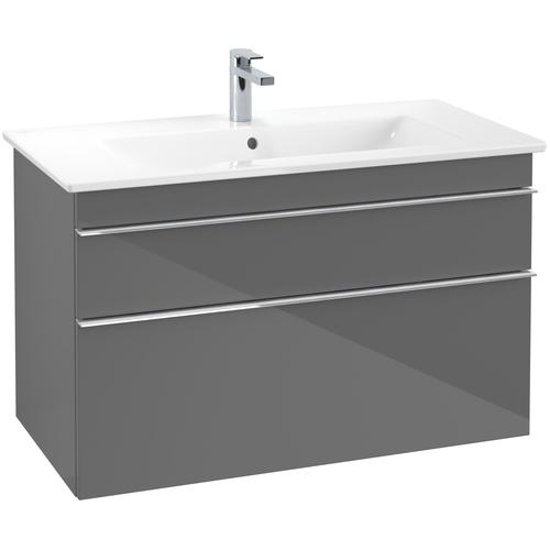 Villeroy & Boch Waschtischunterschrank Venticello A92601FP, B:953, H:590, T:502mm, Glossy Grey A92601FP