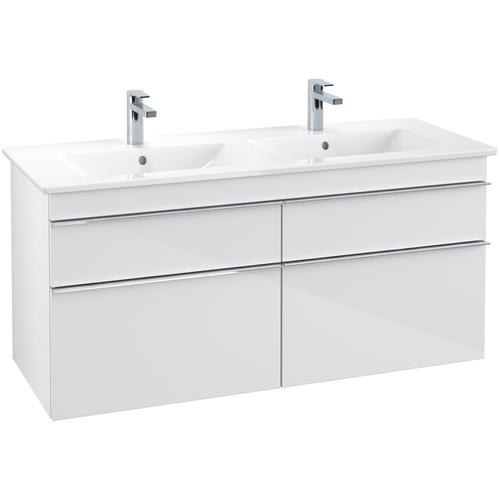 Villeroy & Boch Waschtischunterschrank Venticello A93001DH, B:1253, H:590, T:502mm, Glossy White A93001DH