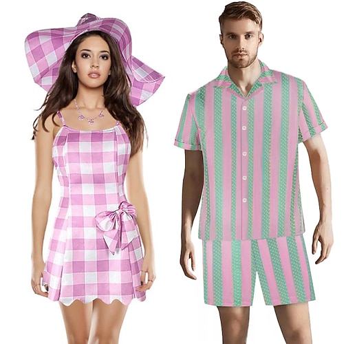 Paarpuppe Cosplay Kostüm Paar Männer Frauen Film Cosplay Y2K Halloween Karneval Maskerade Image