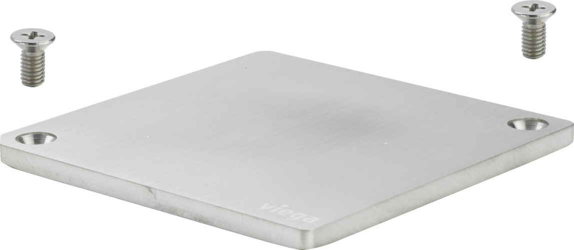 Viega Platte 4933.11, in 100x100mm Edelstahl 648176 Image