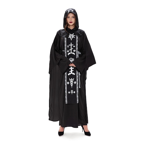 Paare Cosplay Nonne Priester Paare Kostüme Unisex Film Cosplay Cosplay Kostüm Party gruseliges Kostüm Schwarz Rot Grau Kostüm Karneval Maskerade Valentinstag für Walpurgisnacht