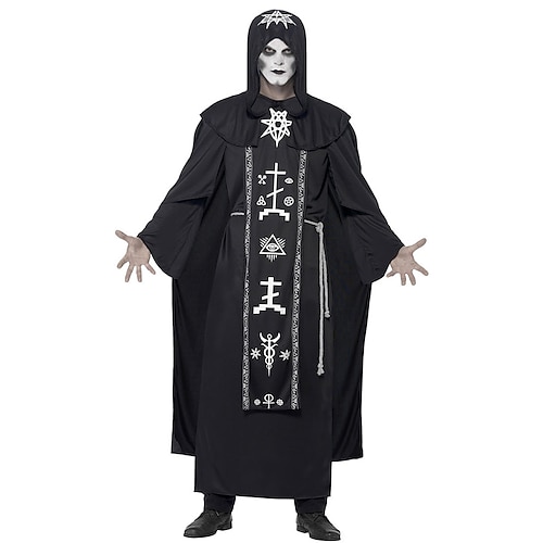 Paare Cosplay Nonne Priester Paare Kostüme Unisex Film Cosplay Cosplay Kostüm Party gruseliges Kostüm Schwarz Rot Grau Kostüm Karneval Maskerade Valentinstag für Walpurgisnacht