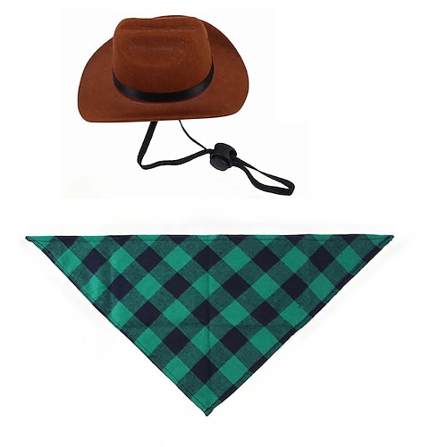 Hund Katze Bandanas Hüte Dreieck Lätzchen Zubehör Halloween-Kostüm Vintage Mode Atmungsaktiv Weich Waschbar Bequem Outdoor Alltagstauglich Hundebekleidung for Bichon Frise Zwergspitz Baby Haustier Image