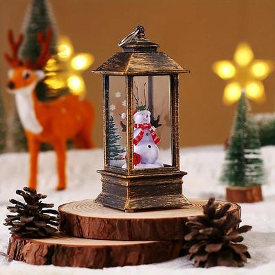 Christmas gift night light water-filled wind lantern Santa Claus Christmas tree snowman gift souvenir