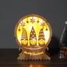 Christmas Wood Ambient Light Stable Exquisite Craftsmanship Lights for Home Party Decoration