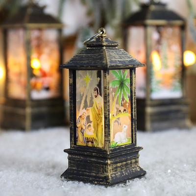 Christmas Decorative Lantern Led,Santa Snowman Elk Indoor Lanterns Decorative,Outdoor Hanging Lantern,Decorative Lanterns.