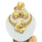 Fashion African Dubai Gold Plated Jewelry Set Simple Style Necklace All Copper Material Hollow Surround Necklace FHK13731