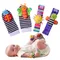 4Pcs Baby Toy 0-12 Months Baby Rattles Toys Animal Socks Wrist Strap + Rattle Baby Foot Socks Bug