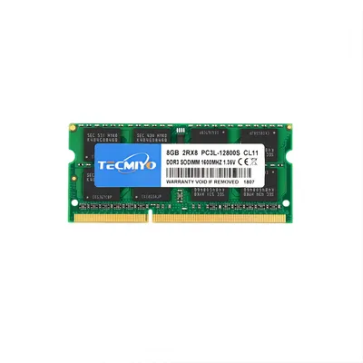 TECMIYO 8GB DDR3L 1600MHz SODIMM Laptop Memory RAM DDR3 8GB 1600MHz SODIMM 1.35V PC3L-12800S