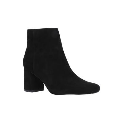 Wide Width Women's Wilma Booties by Bella Vita in Black Suede Leather (Size 7 W)