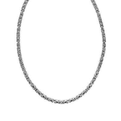 Collierkettchen ZEEME "Silber 925 poliert Königskette 3mm breit", weiß, Halsketten, Damen, 65cm, Silber 925 (Sterlingsilber), L: 65cm B: 3.0mm, glänzend, B:3.0mm Image