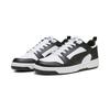Sneaker PUMA "REBOUND V6 LOW", Gr. 38,5, schwarz-weiß (puma weiß, puma schwarz, puma weiß), Synthetik, unifarben, sportlich, Schuhe