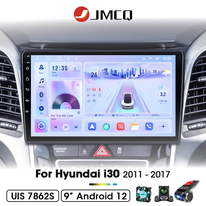 Autoradio Für Hyundai i30 Grand Elantra Grant 2011 2012 2013 2014 2015 2016 2017 Android 12 Carplay Multimidia Video Player Navi Image