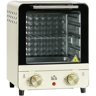 Homcom - Minibackofen 15L, Pizza-Ofen mit Umluft, 1000 w Elektrischer Mini Ofen inkl. Backblech