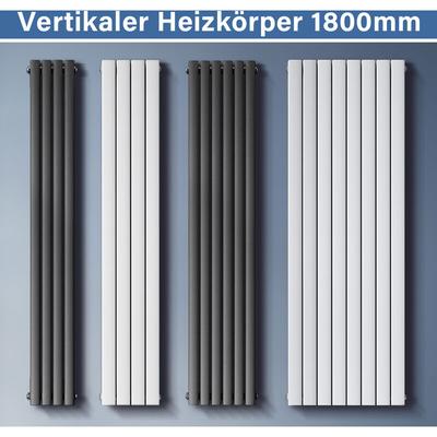 Sonni - Design Heizkörper Vertikal 1800 Paneelheizkörper mittelanschluss Flachheizkörper Weiß