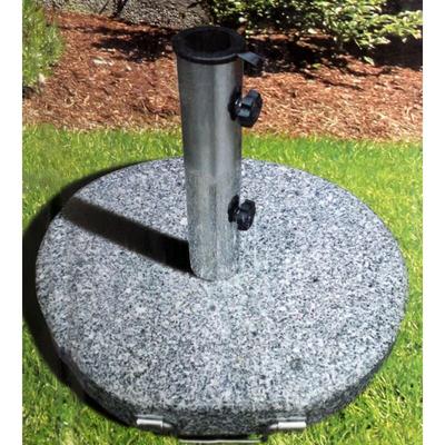 Buri - 30 Kg Sonnenschirmständer Ø45cm Granit Edelstahl auf Rollen Sonnenschirmhalter Image
