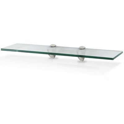 Swanew - Glasregal 60x10x0,8 cm mit Halterung Glasboden Wandregal Badregal Ablage Regal Hängeregal Image