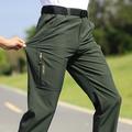 Per uomo Pantaloni da escursione Esterno Standard Traspirante Asciugatura rapida Morbido Comodo Pantaloni Grigio scuro Nero Campeggio e hiking Caccia Pesca S M L XL XXL