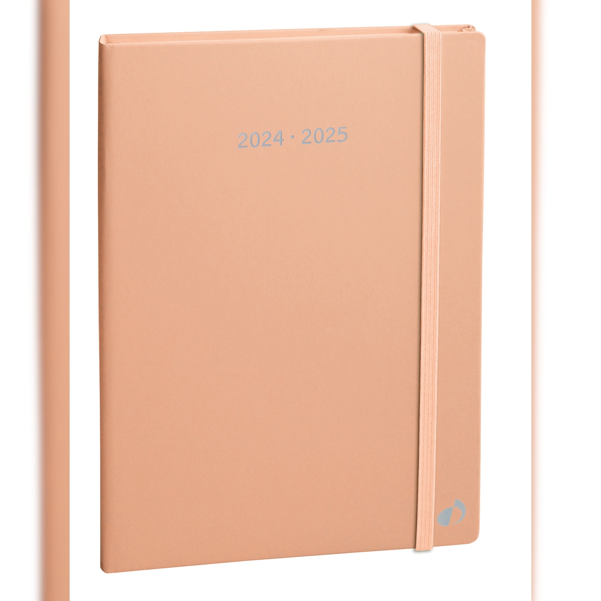 QUO VADIS Buchkalender Plan Note 15 15x21cm Pastell Pfirsich 2024 Image