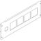 Pannello 4 Viti Di Fissaggio Per 4 Strumenti 72X72 Mas ( BTICINO cod. 9780SNC )