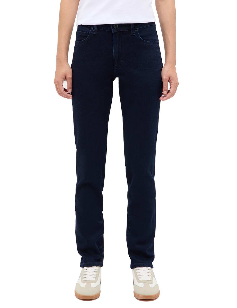 Slim-fit-Jeans MUSTANG "Damen Style Crosby Relaxed Slim", Damen, Gr. 32, Länge 30, blau (940 dunkelblau), Denim/Jeans, 78% Baumwolle, 21% Polyester, 1% Elasthan, unifarben, slim fit, Jeans Slim-fit-Jeans