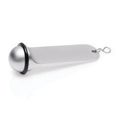 20x Schlüsselanhänger silber Hotel Zinkguss – mit Gummiring 11 cm Image