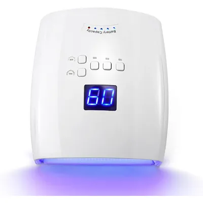 Rechargeable UV LED Nail Lamp 66W Lamp for Manicure with LCD Screen 4 Timer Settings Nail Art