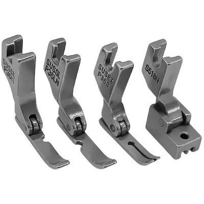 Zipper Presser Foot Set #P363+S518N+P36N+P36LN For Singer Brother Juki Industrial Lockstitch Sewing Machine Accessories