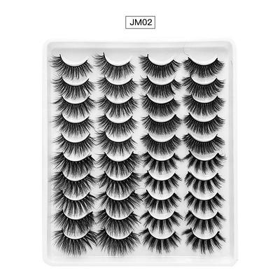 Eyelash Extensions 40 pcs Waterproof Professional Women Volumized Extra Long Cosplay Animal wool eyelash Wedding Party Halloween Full Strip Lashes Crisscross Thick - Makeup Daily Makeup Halloween