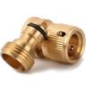 Garden Hose Quick Connect Solid Brass Quick Connector Garden Hose Fitting Water Hose Connectors Easy Connect Hose Adapter (1 Sets of Male Female Connector)