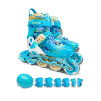 Easy Star Sports Wind 1 set high-end comfort full surround PU in-line dazzling full flash roller skates Beginners safety adjusta