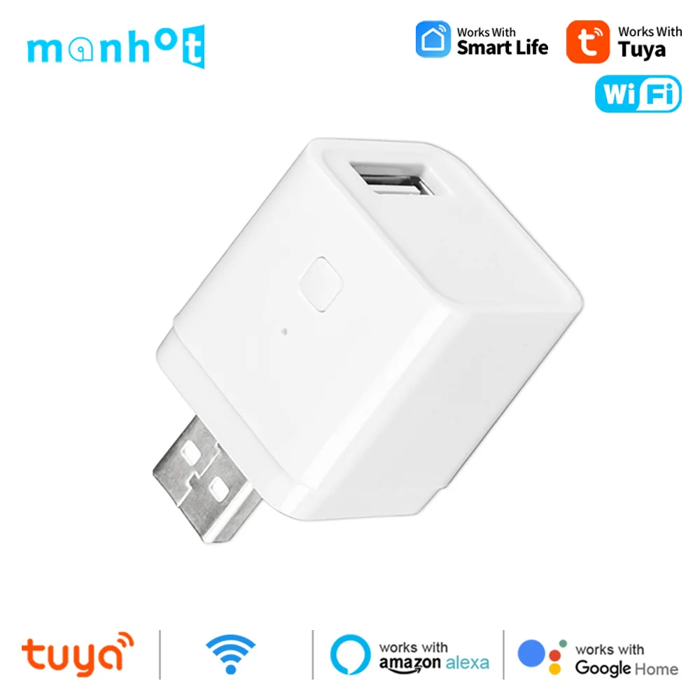 Tuya WIFI Smart Micro USB Adapter Schalter 5V Power Adapter Stecker Funktioniert mit Smart Life Alexa Google Home Voice Timing Control Image