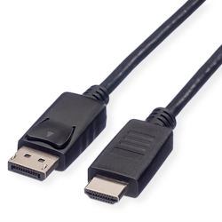 ROLINE RM DisplayPort Kabel DP - HDTV, ST/ST, schwarz, 3 m Image