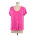 J.Crew Factory Store Active T-Shirt: Pink Activewear - Women's Size Large