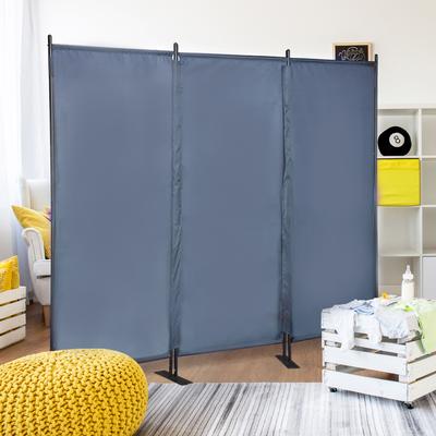 TEMU 6 Ft Modern Room Divider, Folding Privacy Screen With 3 Panels And Metal Standing, Portable Wall Partition For Home Office Separator