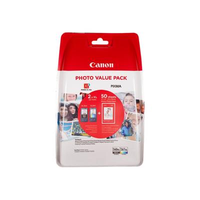 Original Canon 3712C004 / PG-560XL CL-561XL Druckerpatronen Multipack (Schwarz,Cyan,Magenta,Gelb)