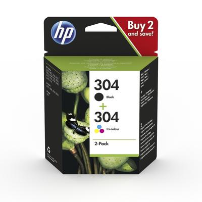 Original HP 3JB05AE / 304 Druckerpatronen Multipack (Schwarz,Cyan,Magenta,Gelb)