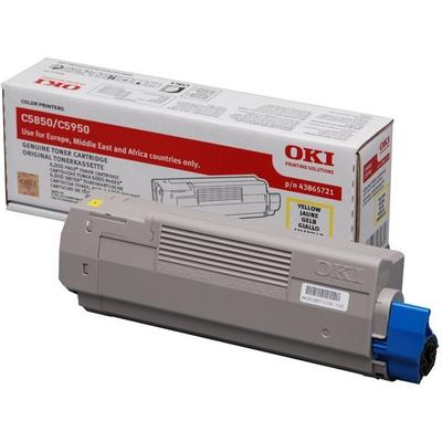 Original OKI 43865721 Toner Gelb