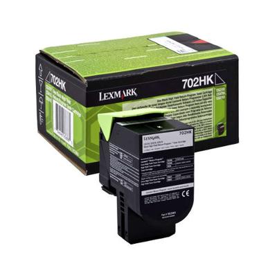 Original Lexmark 70C2HK0 / 702HK Toner Schwarz