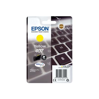 Original Epson C13T07U440 / 407 Druckerpatrone Gelb