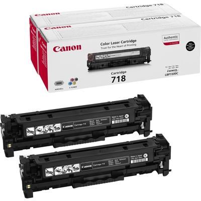 Original Canon 2662B005 / 718BKVP Toner Doppelpack (2x Schwarz)