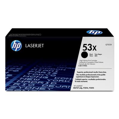 Original HP Q7553X / 53X Toner Schwarz