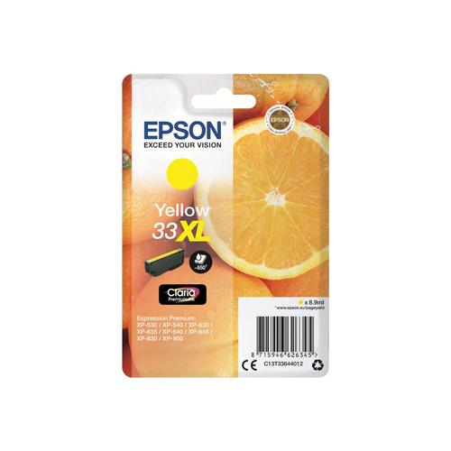 Original Epson C13T33644012 / 33XL Druckerpatrone Gelb