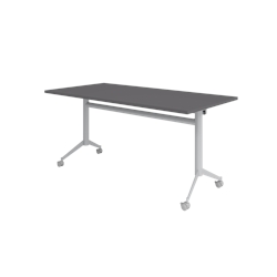Hammerbacher-Klapptisch fahrbar 160x80cm, Graphit-VKF16/G/S Image